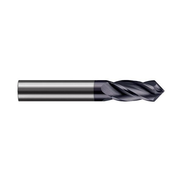 0.0394 in. 1 mm dia. x 1/8 in. x 90 deg. included Carbide Helical Tip Drill/End Mill, 4 Flutes